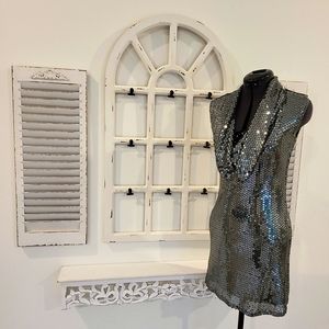 Urban Behavior XS Hematite Sequin Cocktail dress